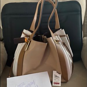 Coach harmony hobo in colorblock